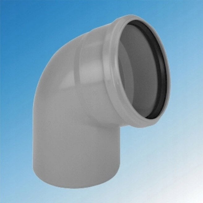 Magnaplast Kolano kanalizacji wewnętrznej PP 160/87 HTB szare