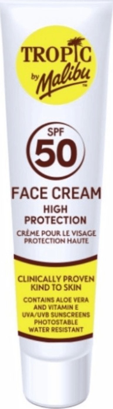 Malibu Tropic By Malibu Face Cream SPF50 Krem Do Twarzy 40ml