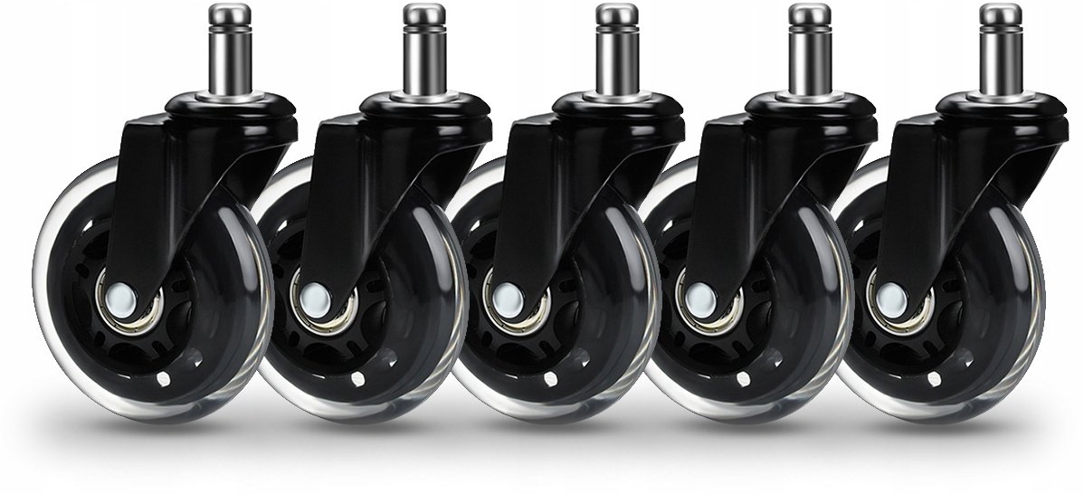 Korbi Kółka do fotela 7.5 cm 5 szt.