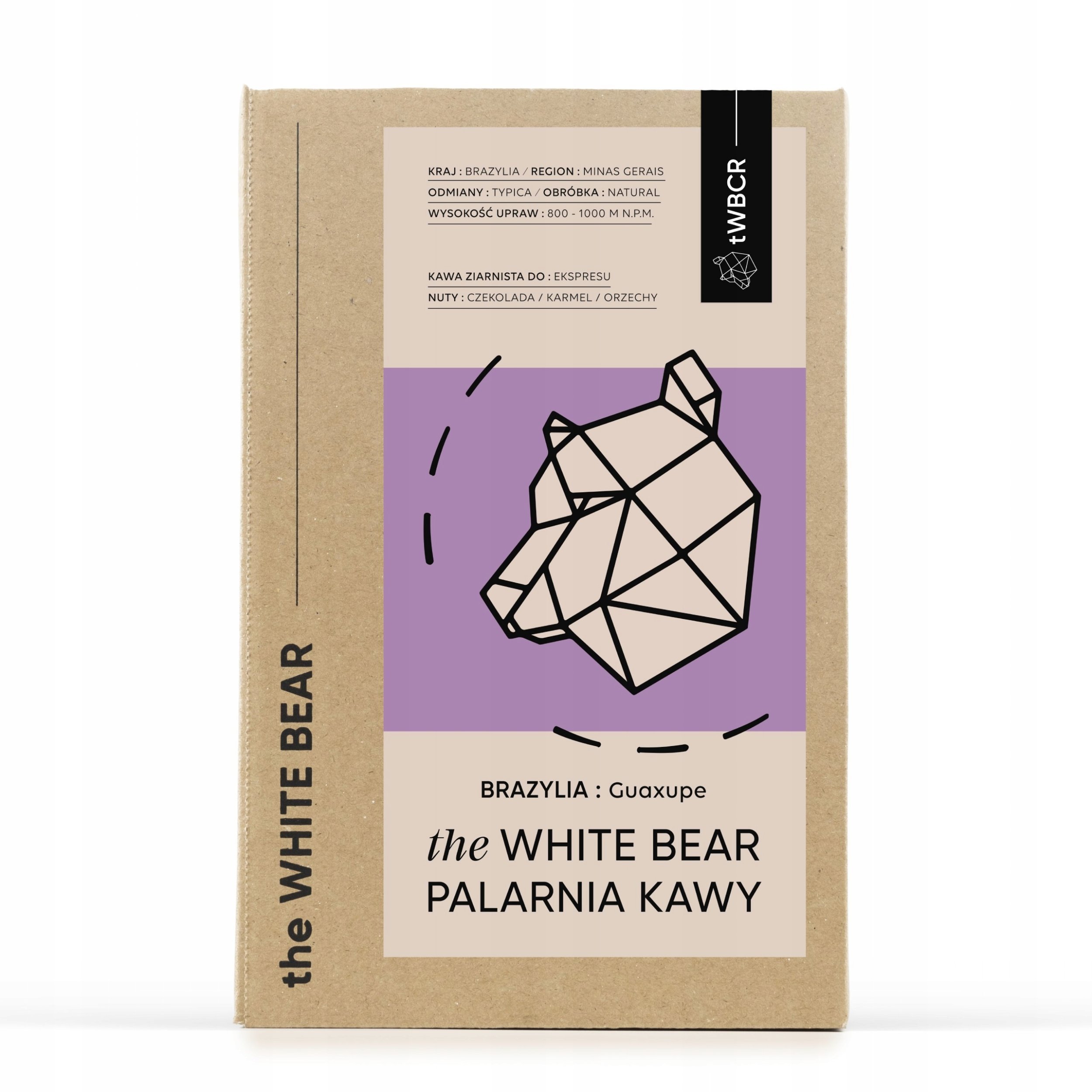 Kawa ziarnista The White Bear Brazylia Guaxupe A 1kg