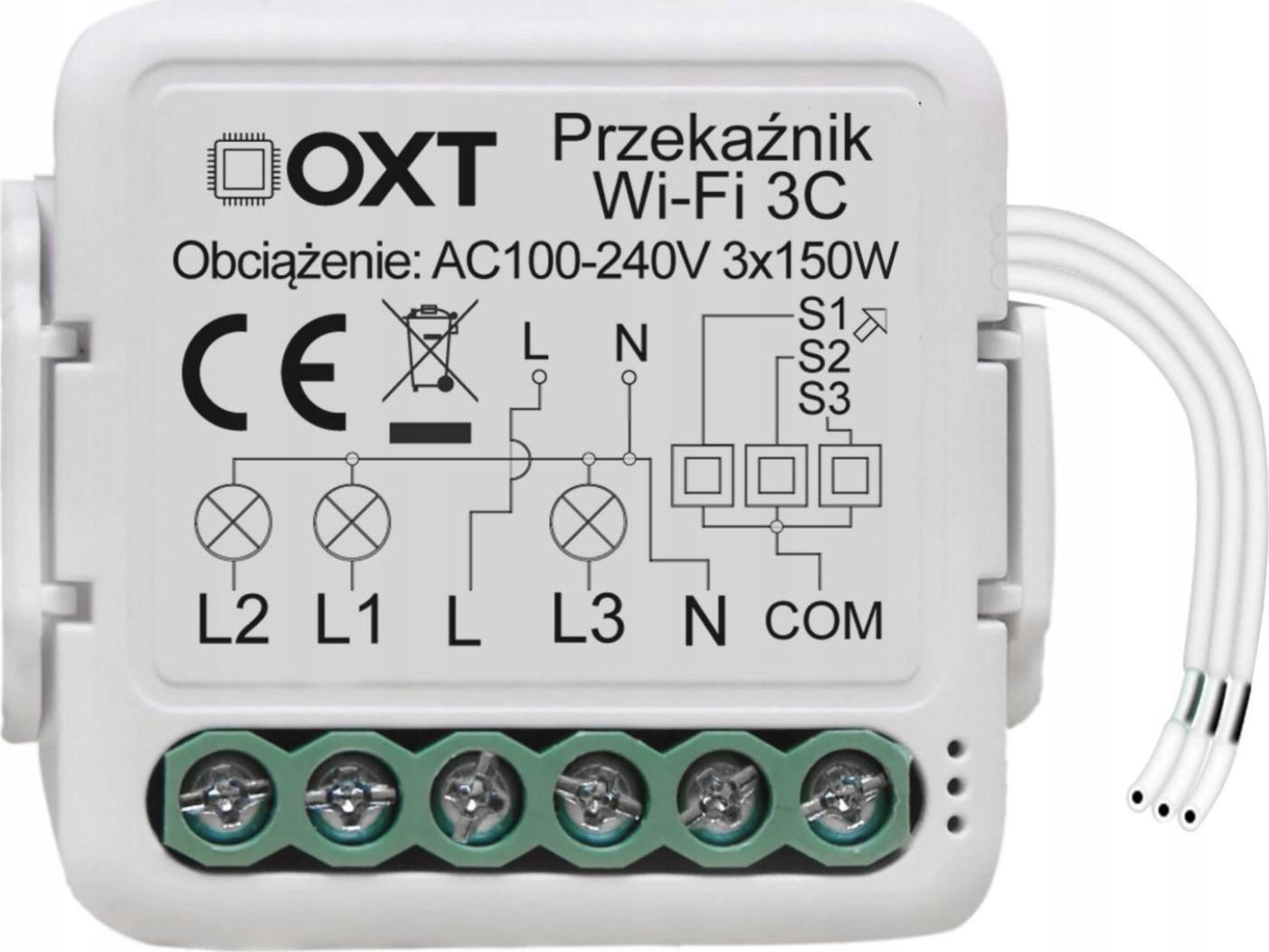 OXT Sterownik OXT Mini Przekaźnik 3 Obwody WiFi TUYA