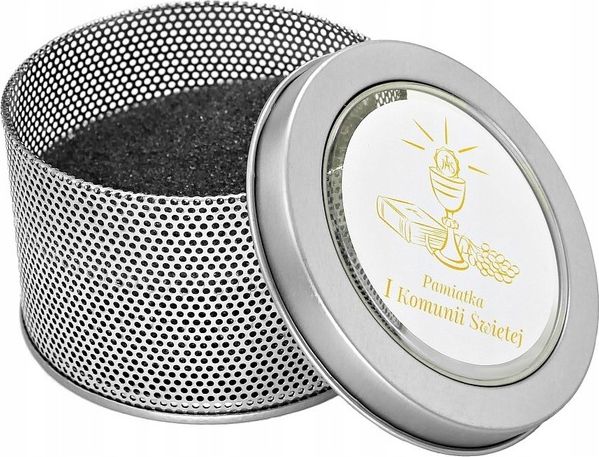 Kemer PUDEŁKO METALOWE I Komunia Święta z otworkami