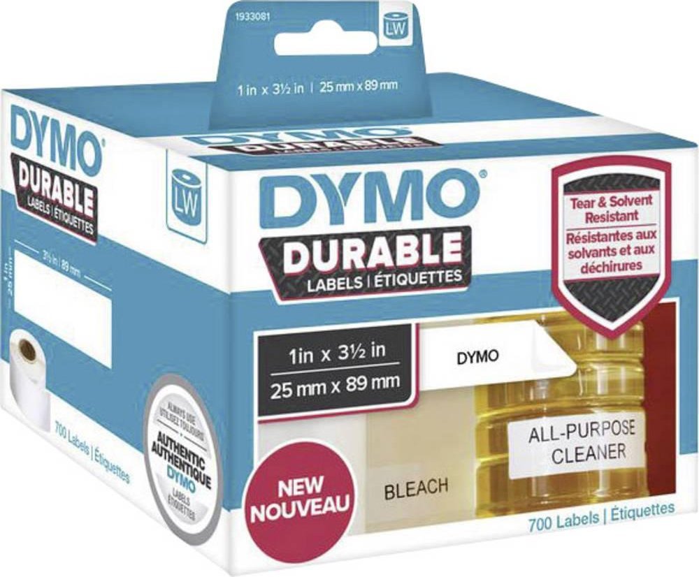 Dymo Durable etykieta wielofunkcyjna 25mmx89mm