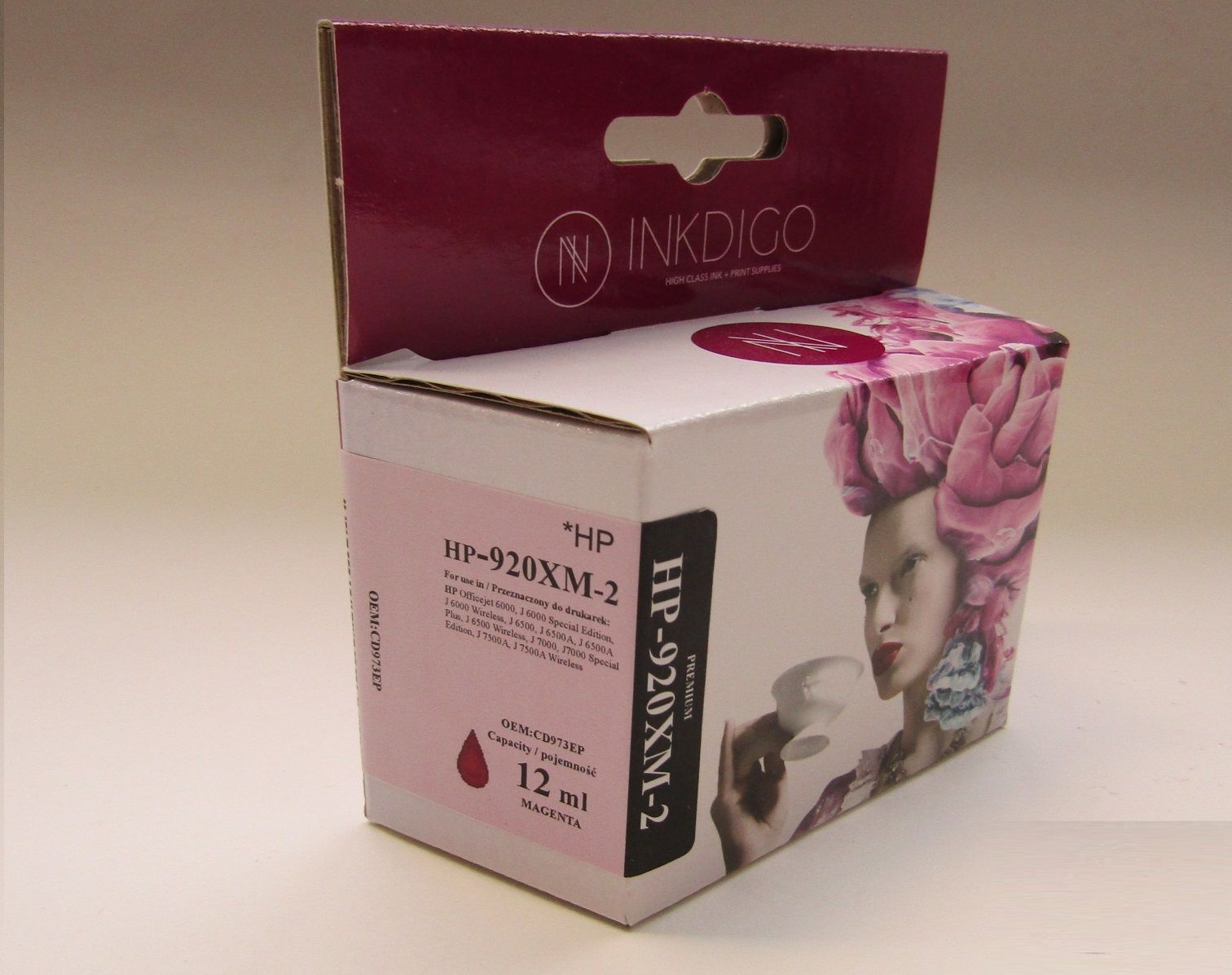 Tusz Biu Max Tusz alternatywny Inkdigo do HP 920 XL CD973AE magenta