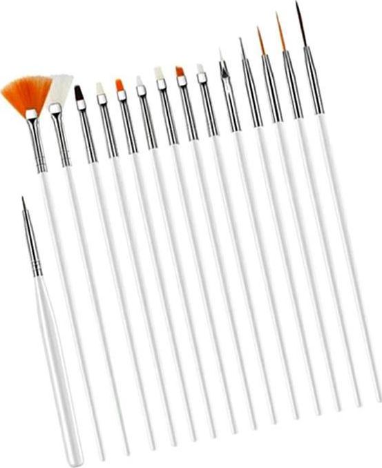 TopShine AG533A PĘDZELKI DO STYLIZACJI PAZNOKCI 15 SZTUK