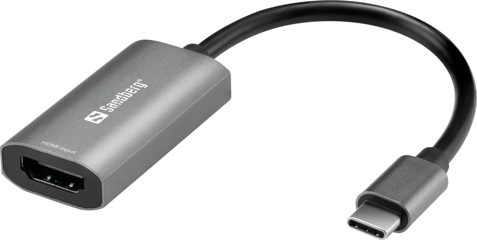Adapter USB Sandberg USB-C - HDMI Szary (136-36)