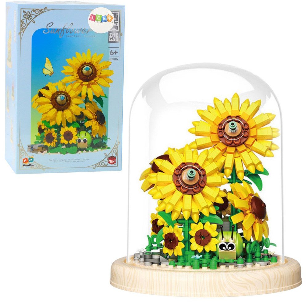 Klocki Konstrukcyjne Kwiaty Słoneczniki W Kopule 633 el.