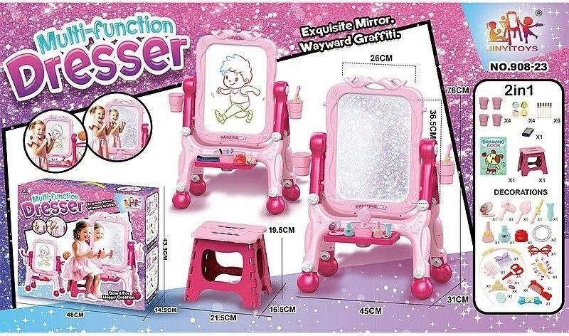 Toaletka z wysposa?eniem i tablic?-znikopisem