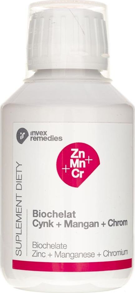 Invex remedies Invex Remedies Zn-Mn-Cr (Cynk+Mangan+Chrom) - płyn 150 ml