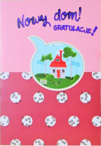 Trend Karnet B6 nowy dom gratulacje velvet
