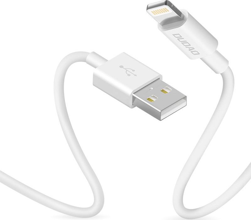 Kabel USB Dudao USB-A - Lightning 1 m Biały (52127)
