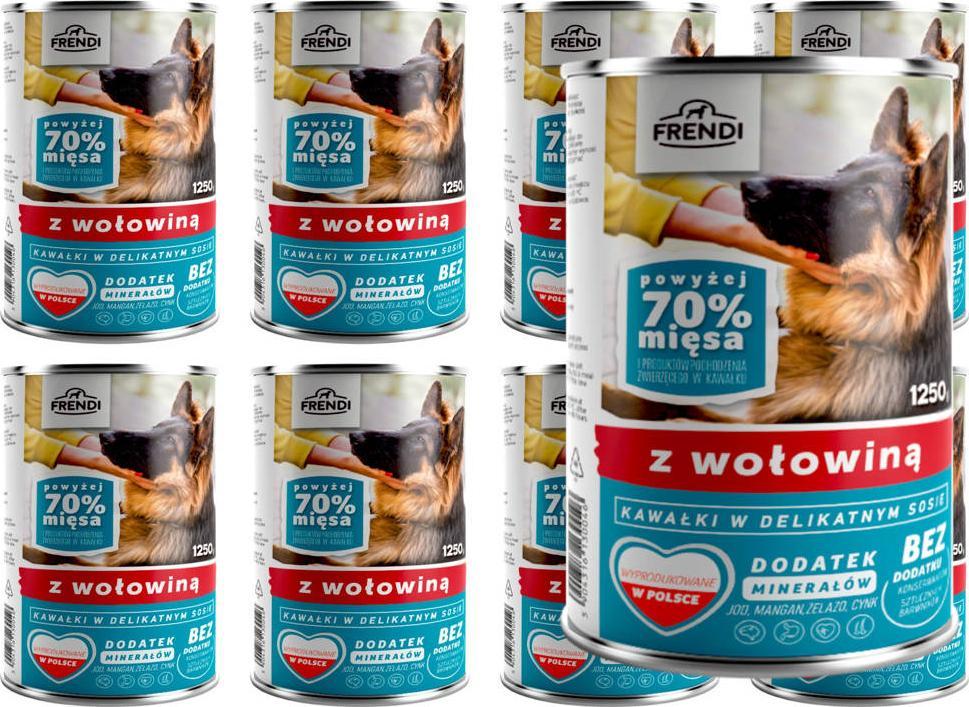 Frendi Frendi kawałki w delikatnym sosie z wołowiną 8x1250g