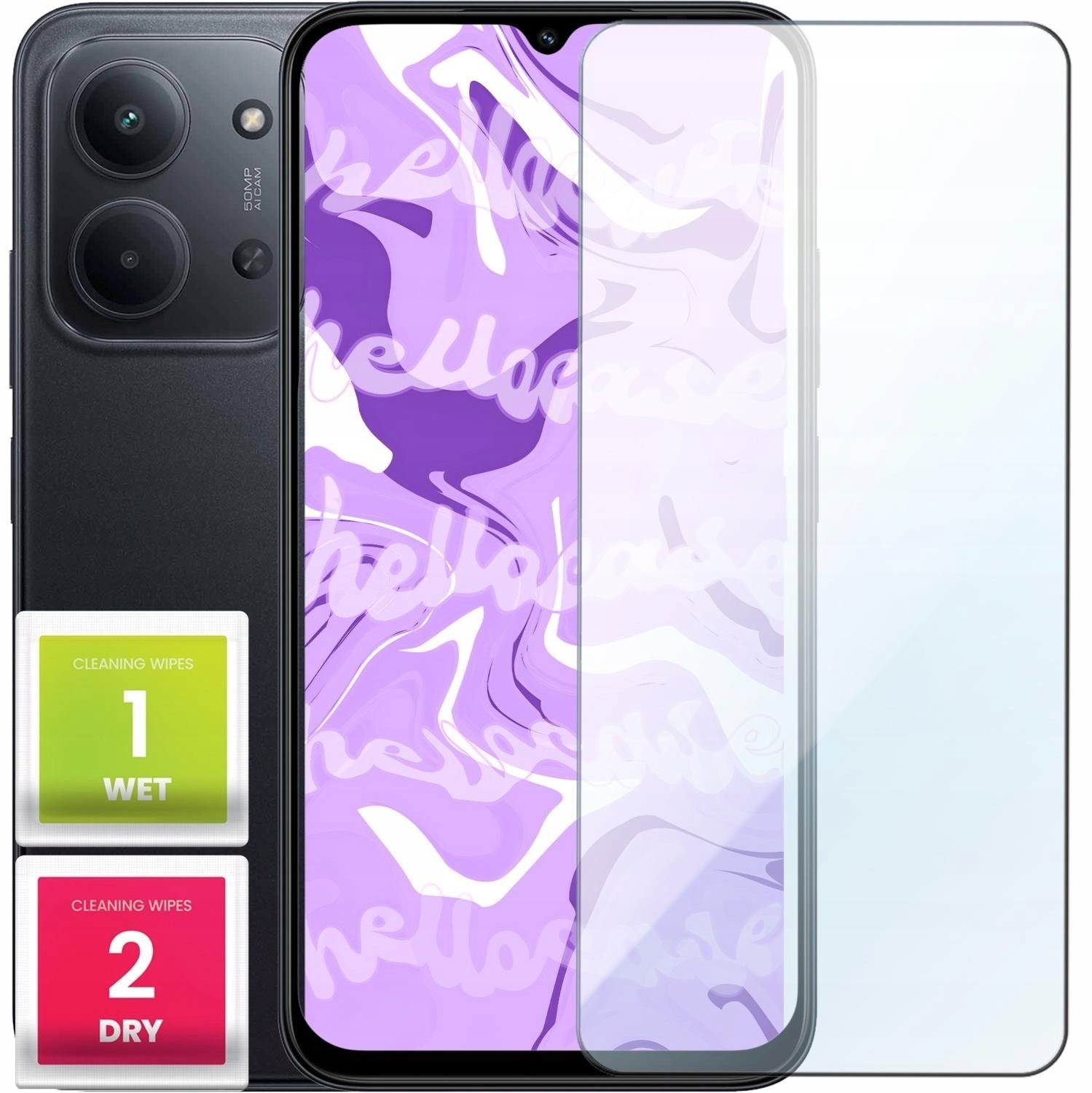 Szkło Hartowane Do Xiaomi Redmi 15C 4G / 5G (Płaskie, 2.5D, Szybka, 9H)