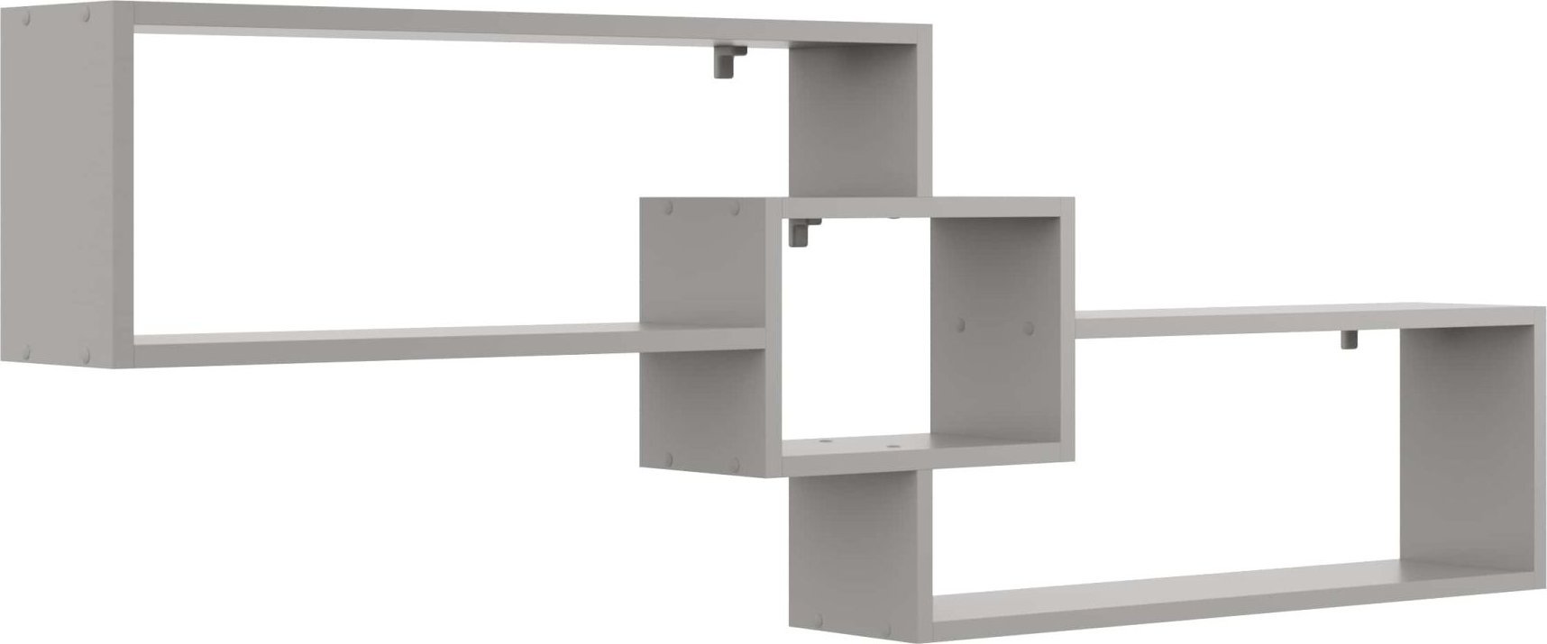 Tyletegotu Półka ścienna na książki, dekoracje, 159x18x54 cm, szary, mat