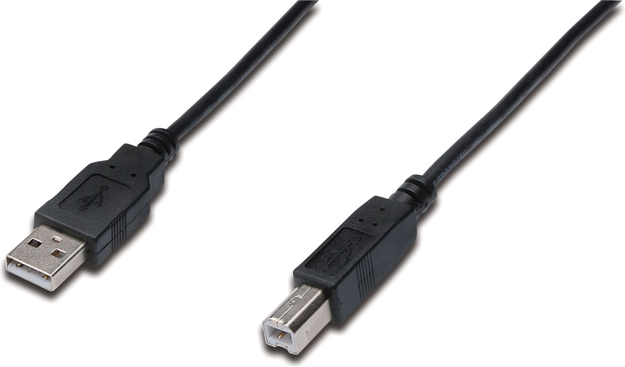 Kabel USB Digitus USB-A - USB-B 3 m Czarny (AK-300102-030-S)