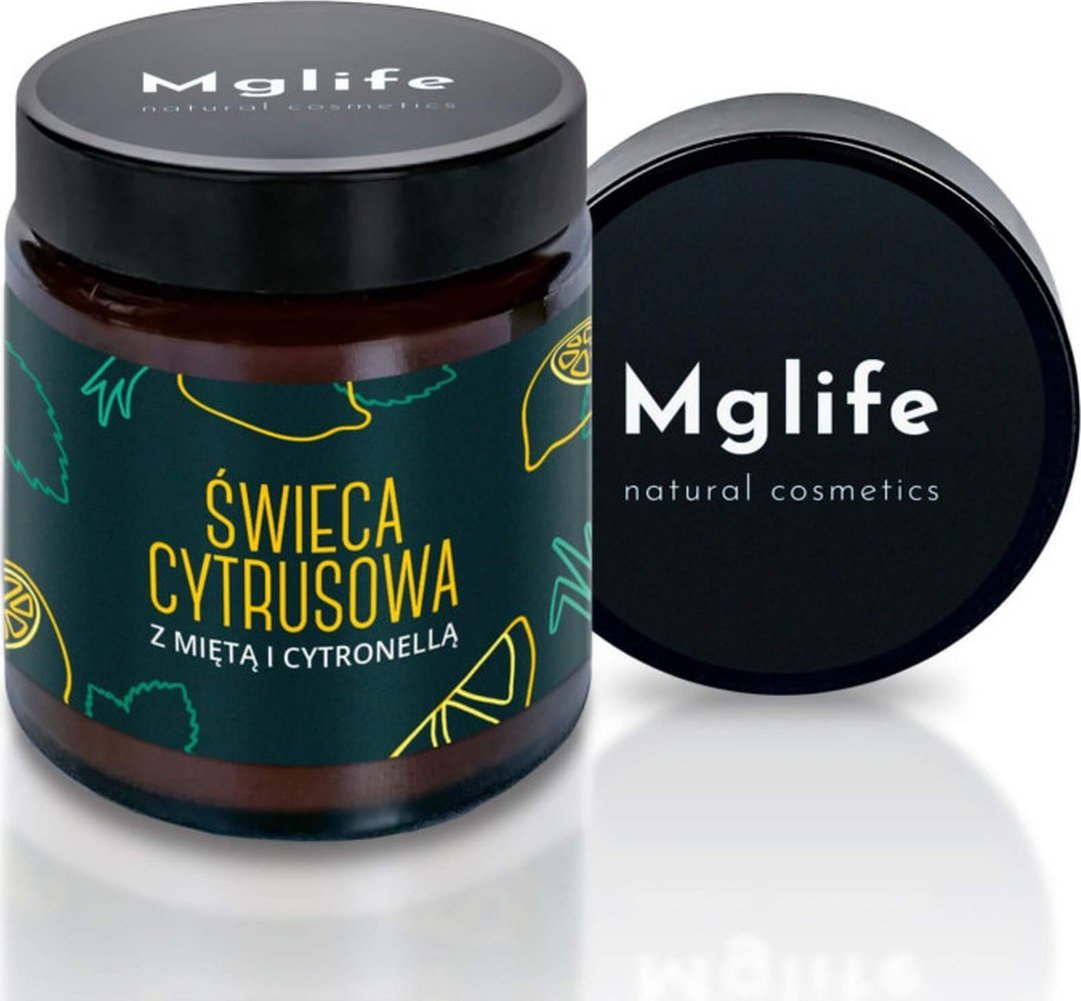 Mglife Świeca rzepakowa Cytrusowa z Miętą i Cytronellą 120ml