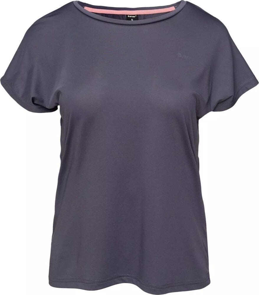 Hi-Tec Damska koszulka zkrótkim rękawem Hi-tec Lady Hine szara rozmiar XL