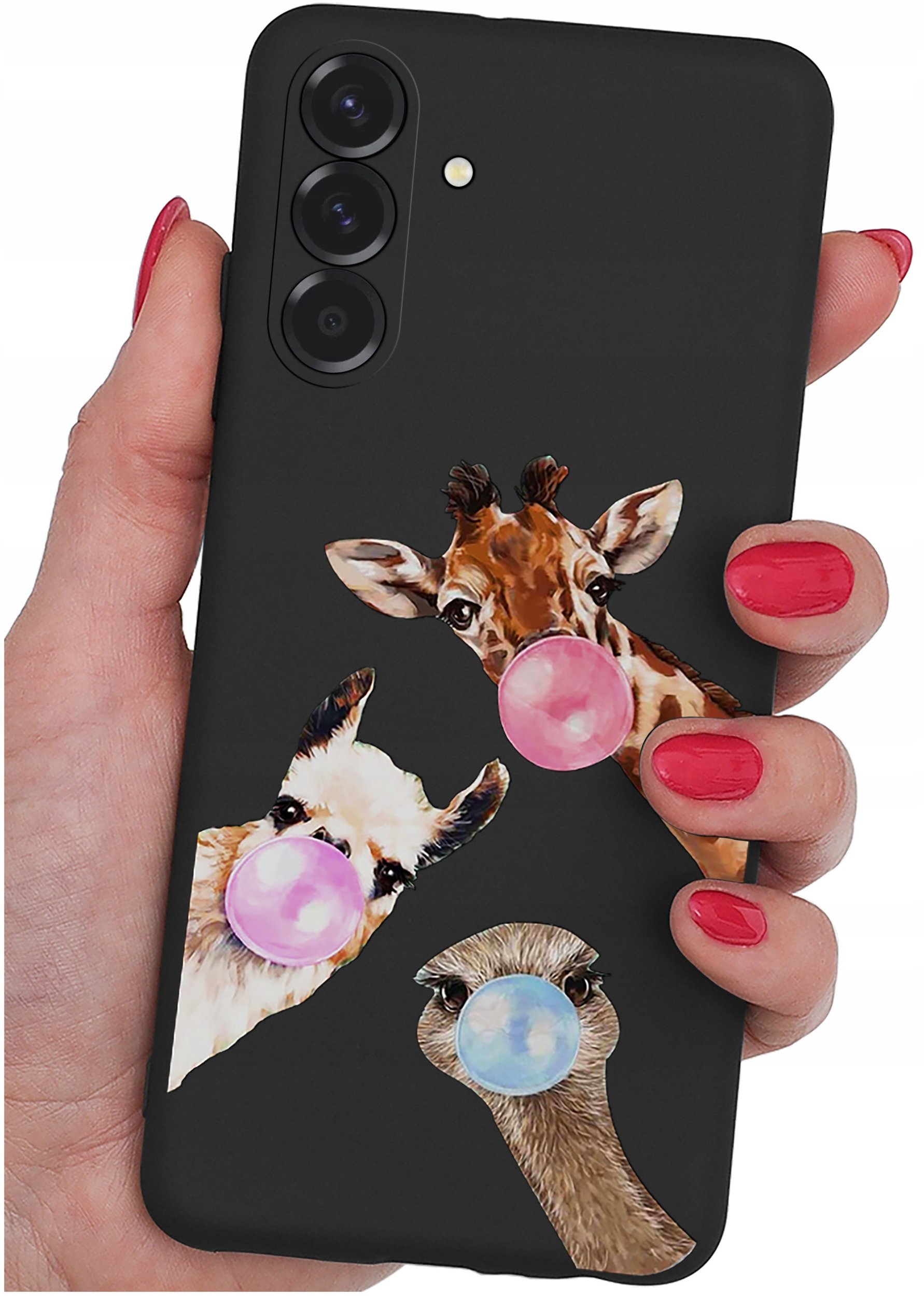 ETUI do Samsung A56 5G | WZORY | SILIKONOWE MATT CASE + SZKŁO 9H