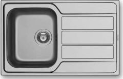 Zlewozmywak Pyramis 1-komorowy Athena z ociekaczem 79 x 50cm inox (100178701)