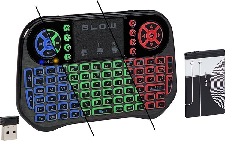 Klawiatura Blow 84-256# Klawiatura bezprzewodowa 2,4ghz+bluetooth miniks-6 +touchpad