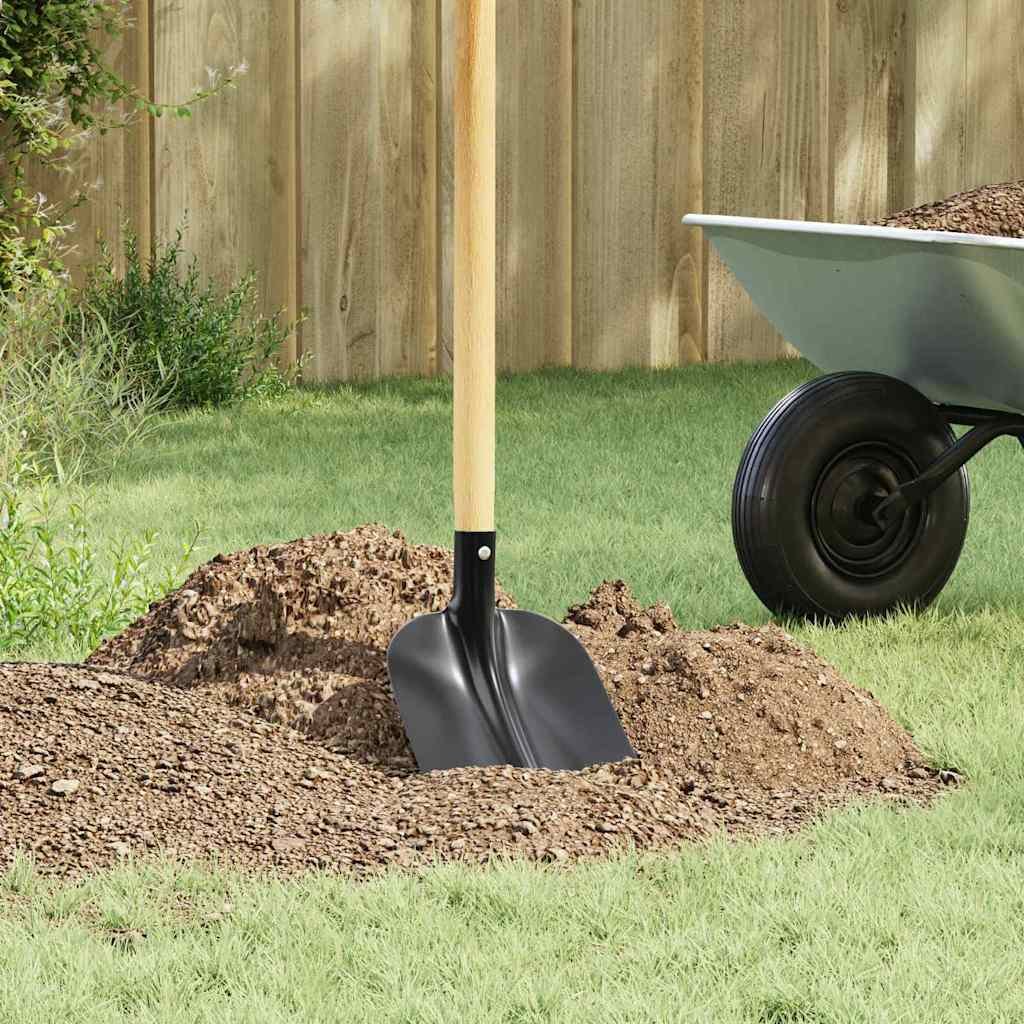 vidaXL Głowica łopaty Czarny 34,5 x 24 cm Stal malowana proszkowo