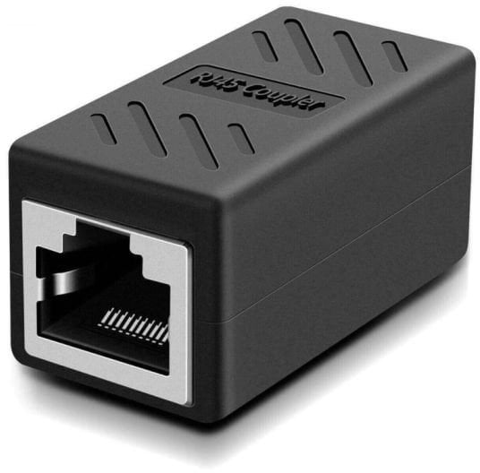 RoGer RJ45COUPBK Cat 5e UTP Network adapter RJ45 (8P8C)