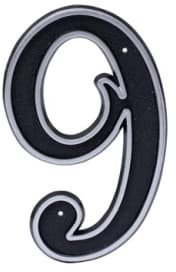 BLASTIC HOUSE NUMBER 9 150MM BLACK