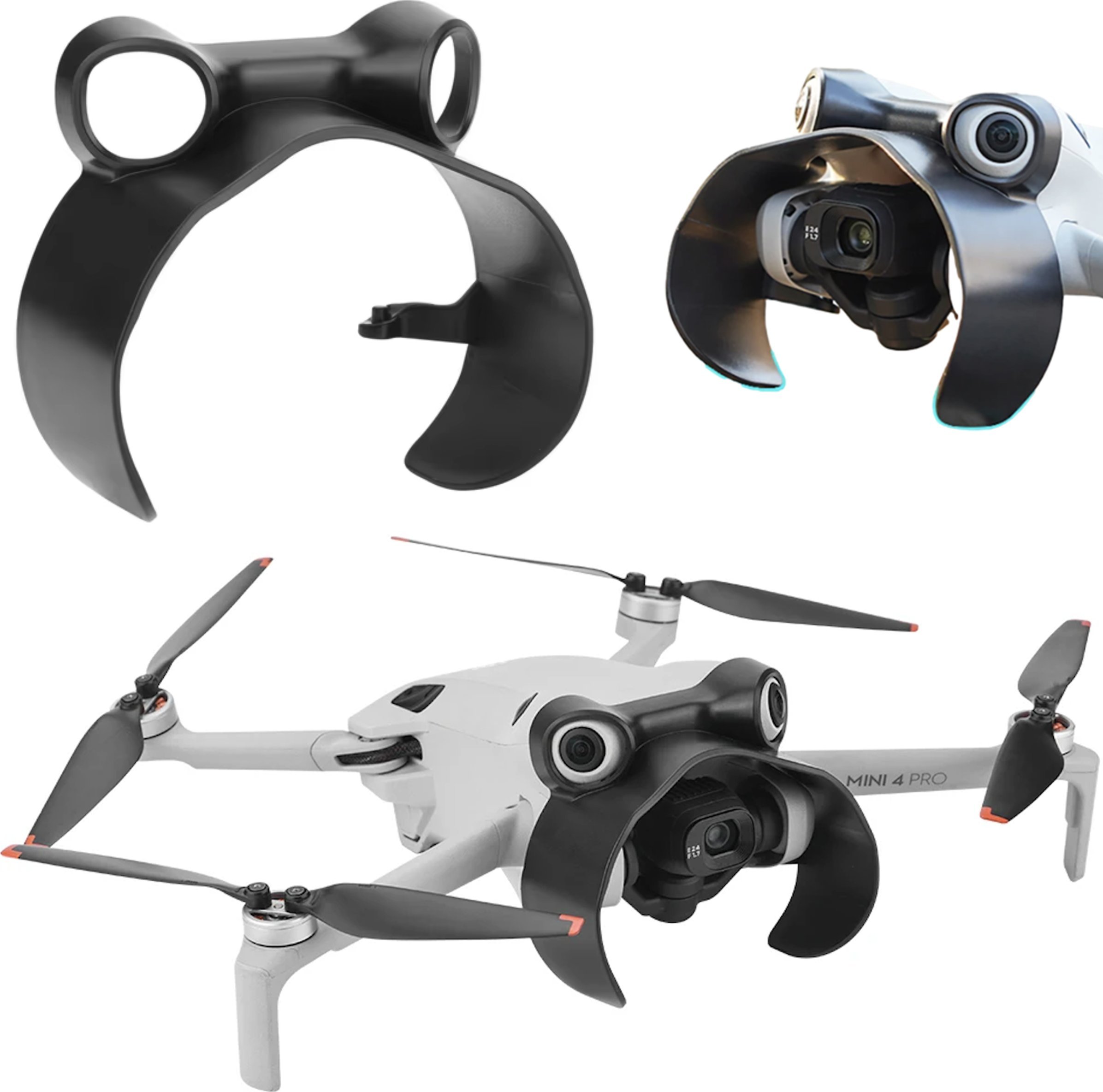 BRDRC OSŁONA OCHRONNA GIMBALA OD SŁOŃCA CZUJNIKÓW DJI MINI 4 PRO CZARNA