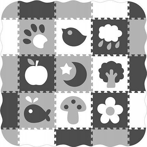 Smily Play Mata piankowa czarno-biała