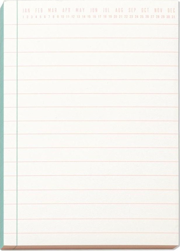 Kartki na biurko - Green & Peach