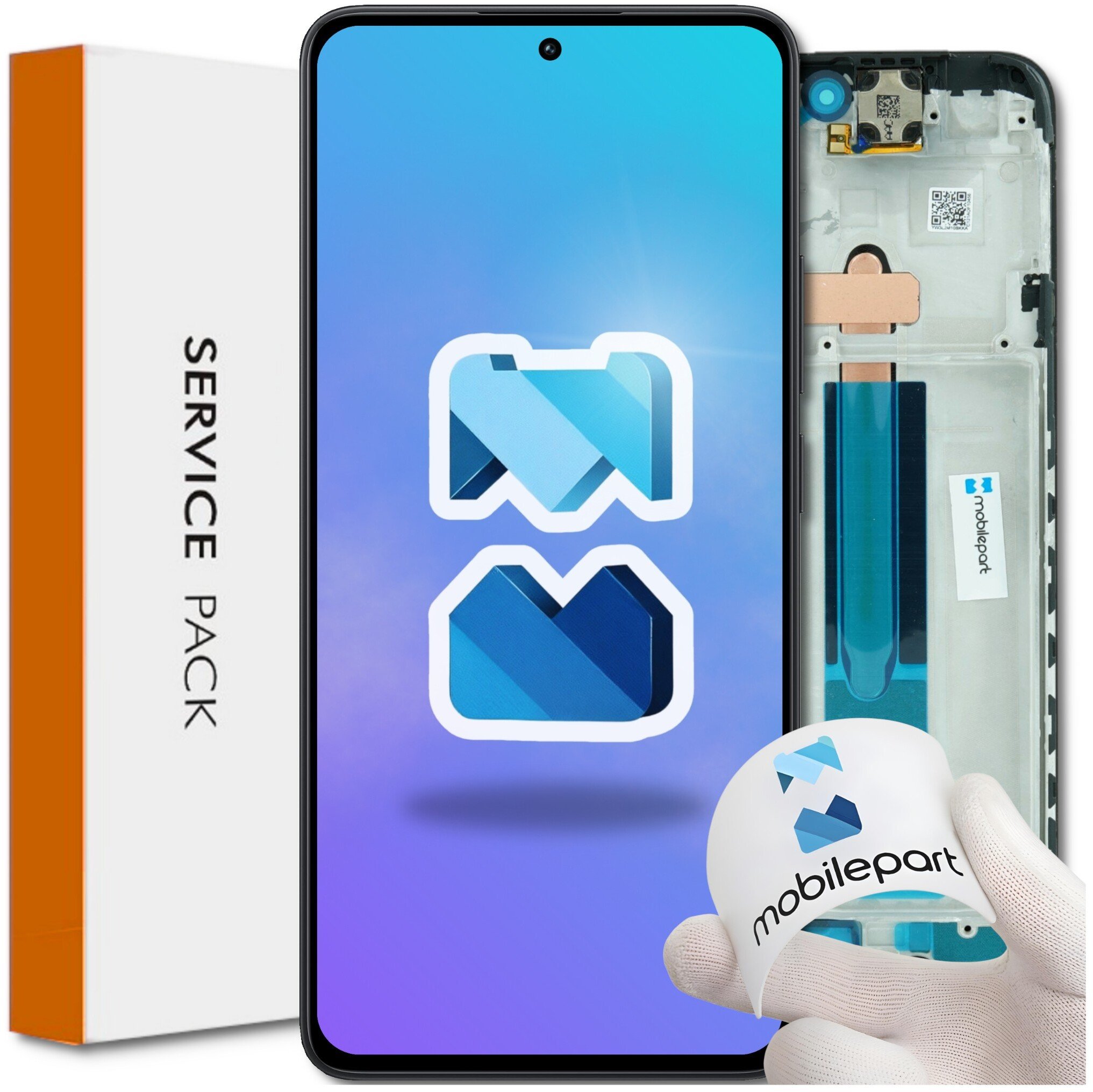 Wyświetlacz do Xiaomi Redmi Note 12S Ramka Oryginał Mobilepart 23030RAC7Y