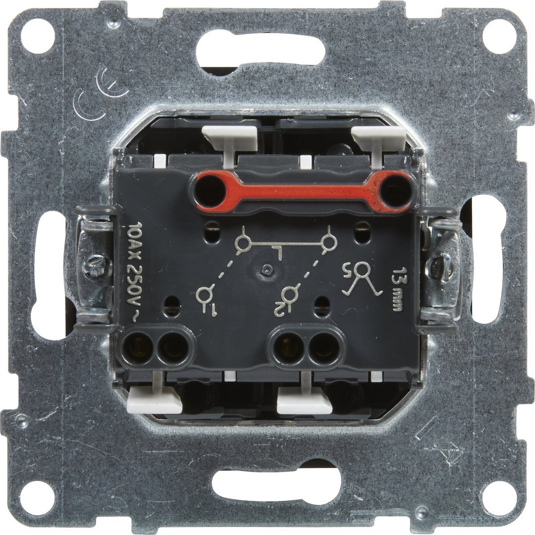 Legrand Łącznik świecznikowy - 10 AX - 250 V~ - zaciski automatyczne, CZARNY SUNO