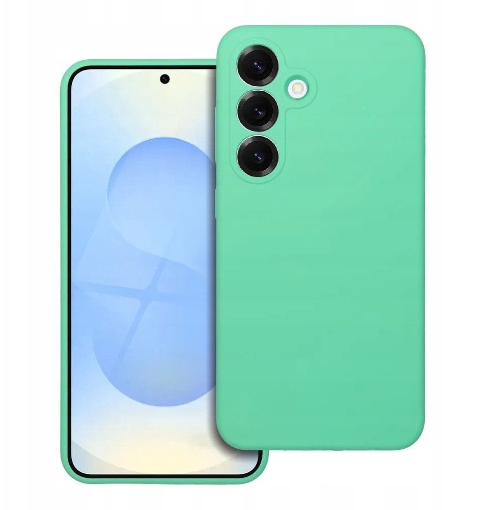 Futerał SILICONE 2mm do SAMSUNG S25 FE miętowy