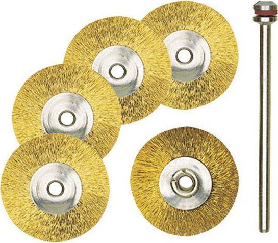 Proxxon Szczotki druciane Proxxon 22 mm dyski mosiądz [5 cz.]