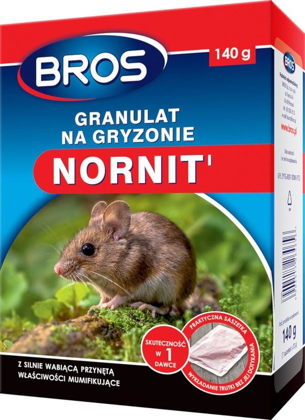 Bros Granulat na gryzonie BROS Nornit 140g