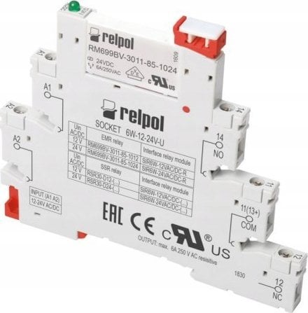 Relpol Przekaźnik interfejsowy SIR6W-24VDC-R 863758