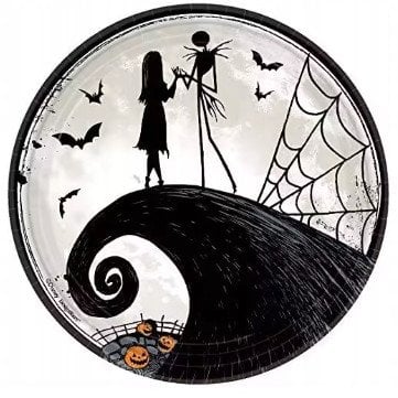 Talerzyki Jednorazowe Halloween Urodziny Happy Birthday śr. 23cm 10szt