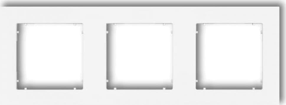 Karlik Ramka uniwersalna potrójna Karlik Mini 25MR-3 z tworzywa biały mat