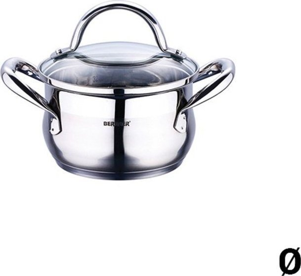 Bergner Garnek Bergner Stal nierdzewna Srebrzysty - 24 x 13,5 cm - 5,6 L