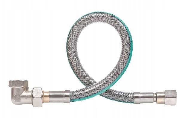 Elastyczny przewód gaz FPGS-04KB z kolankiem L=0,75