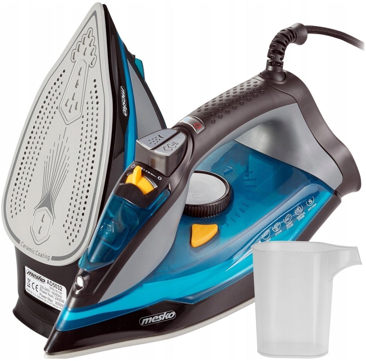 Żelazko Mesko MS 5041 Żelazko 3000W MS 5041 (5905575904089)