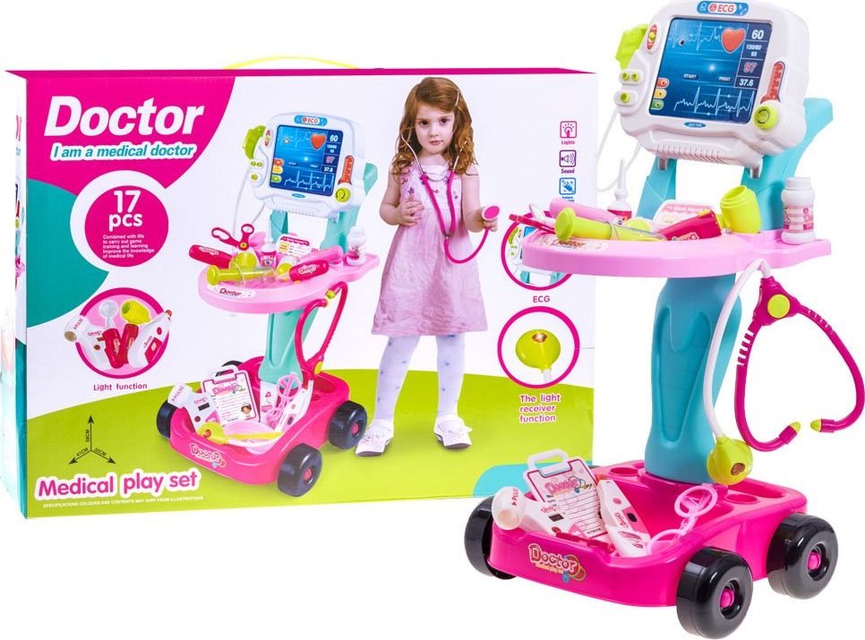 Jokomisiada Zestaw lekarza WÓZEK LEKARSKI dla dziecka ZA2155RO