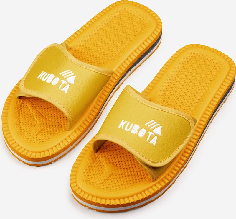 Kubota Klapki sportowe na rzep żółte Kubota 37