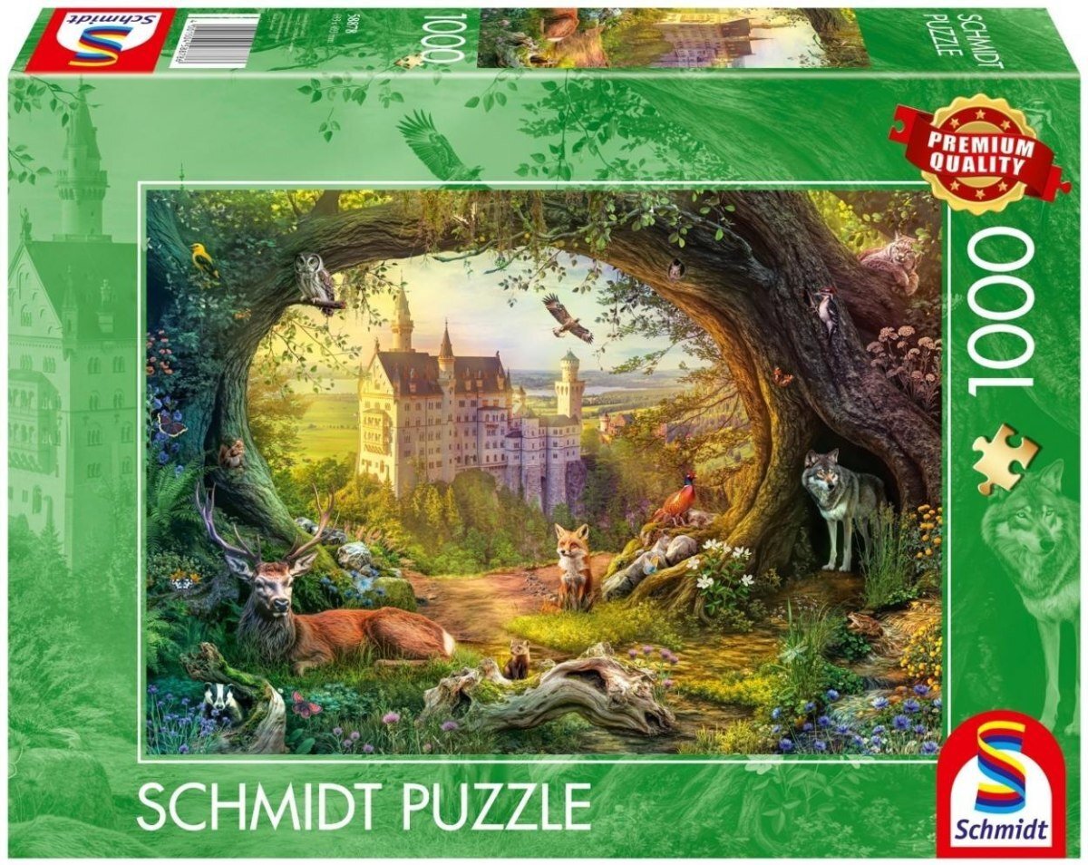 Schmidt Spiele Puzzle PQ 1000 Fairy tale castle and magical forest