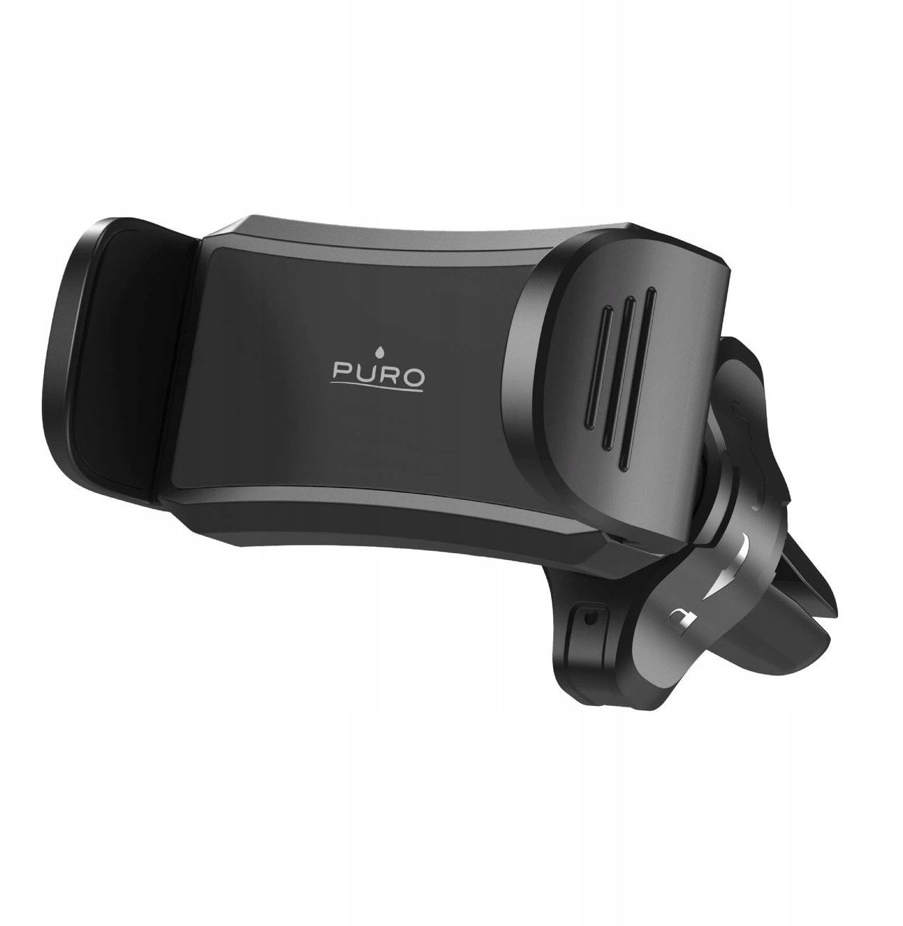 Uchwyt na smartfona Puro Spring 2 na kratkę nawiewu - czarny