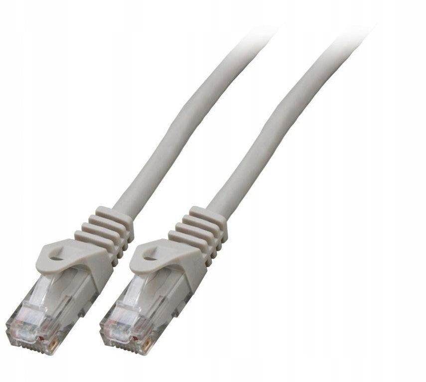 SecurityNET kabel krosowy patchcord UTP kat.6A szary 0,5m LSZH PC-6AUTPLSZH-GY0.5