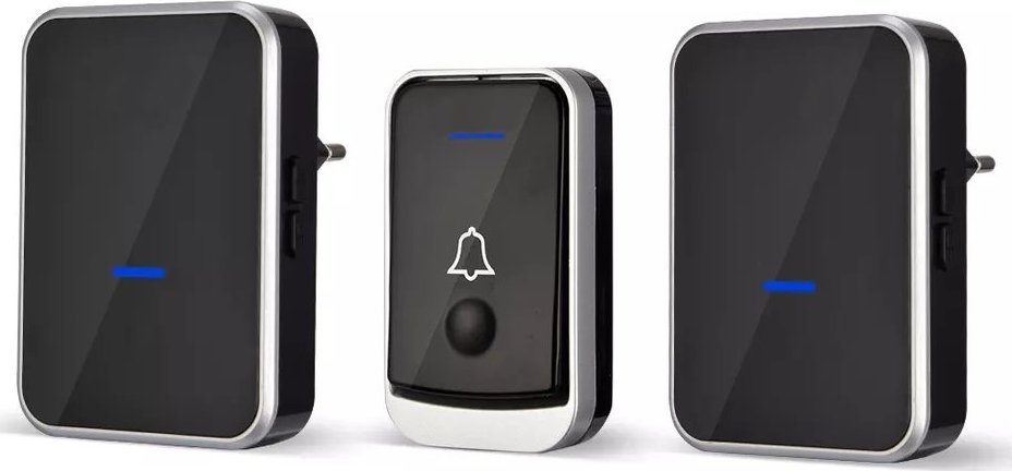 Spreest Dzwonek bezprzewodowy do drzwi + 2xOdbiornik IP44