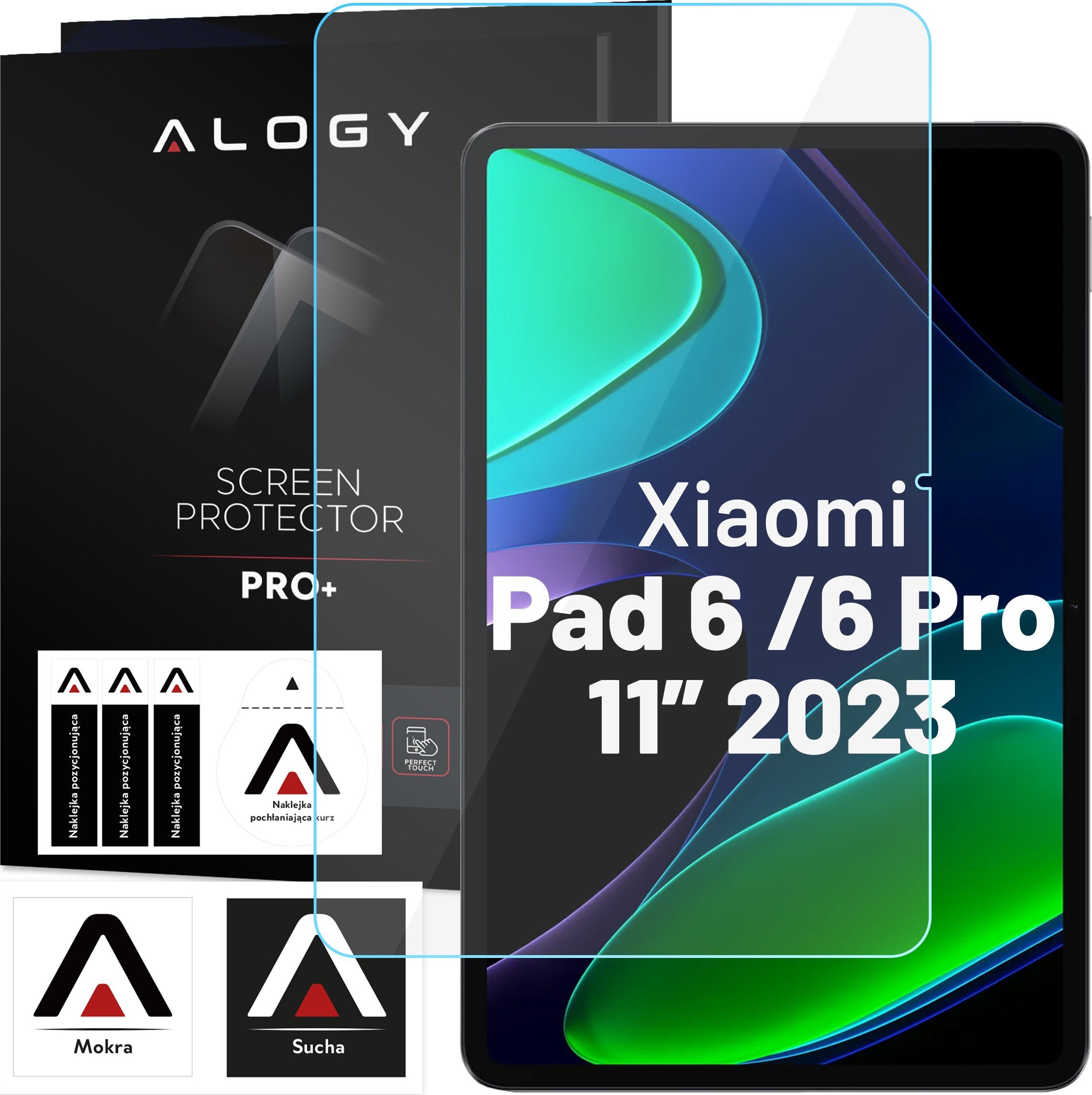 Alogy Szkło hartowane do Xiaomi Pad 6 / 6 Pro 11" 2023 ochronne szkiełko na tablet ekran 9H Alogy Pro+
