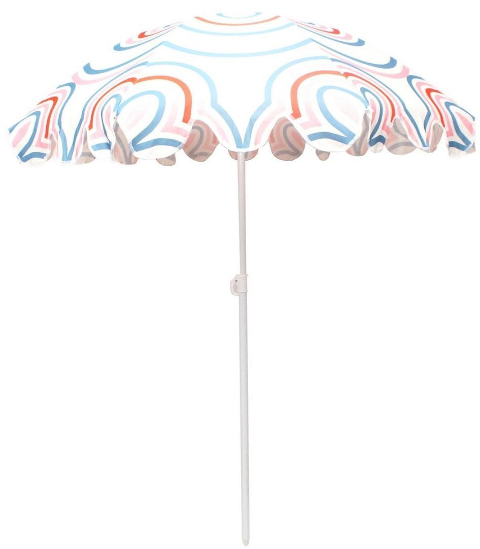 PARASOL PLAŻOWO OGRODOWY 160CM PASEK NIEBIESKO RÓŻOWY