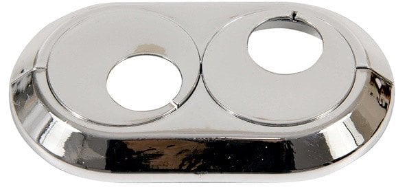 DOUBLE RING FOR PIPES 20MM CHROME